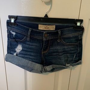 Blue Hollister jean shorts